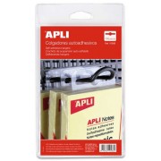 Apli Colgadores Autoadhesivos Eurohole 34x48mm - Ideal para Productos de Bajo y Medio Peso - Bolsa con 100 Unidades