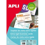 Apli Tarjetas de Visita Cantos Rectos Mate 250g 50 Hojas