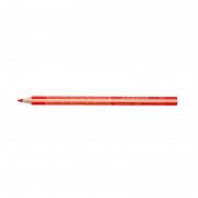 Staedtler Jumbo Noris 128 Lapiz Triangular de Color - Mina de 4mm - Resistencia a la Rotura - Diseño Ergonomico - Color Rojo