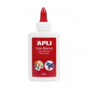 Apli Cola Blanca Liquida 100g - Aplicador de Punta - Libre de Solventes y No Toxica - Apto para uso Escolar