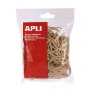 Apli Bolsa 100g de Gomas Elasticas Ø 100 x 5 mm - 70% de Caucho Natural - Gran Elasticidad - Alta Calidad