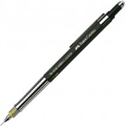 Faber-Castell TK-Fine Vario L Portaminas HB 0.35mm - Con Goma de Borrar - Clip de Metal - Color Verde