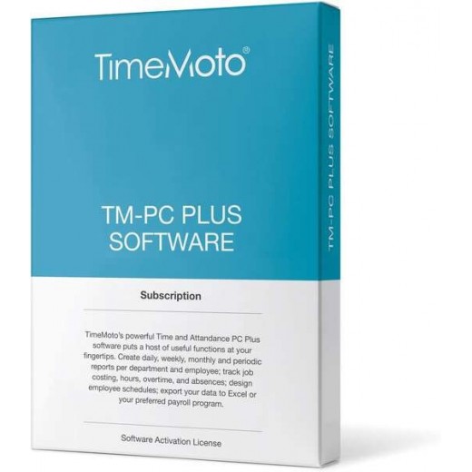 Timemoto PC Software Plus - para PC - Gestion de Tiempo y Asistencia - Control de Acceso - Informes Detallados