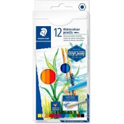 Staedtler 146 10C Pack de 12 Lapices de Colores Acuarelables - Resistentes a la Rotura - Colores Surtidos