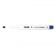 Milan Rotulador para Pizarra Blanca con Punta Redonda - Punta 3.7 mm - Tinta a Base de Alcohol - Borrable en Seco - Color Azul