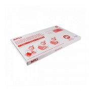 Apli Caja de 25 Fundas Transparentes de PVC - Solapa Autoajustable - Facil Forrado en 3 Pasos - Eco-Friendly