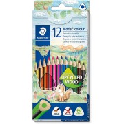 Staedtler Noris Colour 187 Pack de 12 Lapices Triangulares de Colores - Resistencia a la Rotura - Colores Surtidos