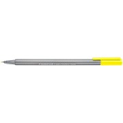 Staedtler Triplus Fineliner 334 Rotulador de Punta Fina - Trazo de 0.3mm - Tinta Base de Agua - Color Amarillo Neon