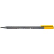 Staedtler Triplus Fineliner 334 Rotulador de Punta Fina - Trazo de 0.3mm - Tinta Base de Agua - Color Amarillo Intenso