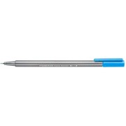 Staedtler Triplus Fineliner 334 Rotulador de Punta Fina - Trazo de 0.3mm - Tinta Base de Agua - Color Azul Claro