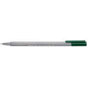 Staedtler Triplus Fineliner 334 Rotulador de Punta Fina - Trazo de 0.3mm - Tinta Base de Agua - Color Verde Oscuro