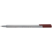 Staedtler Triplus Fineliner 334 Rotulador de Punta Fina - Trazo de 0.3mm - Tinta Base de Agua - Color Marron Chocolate