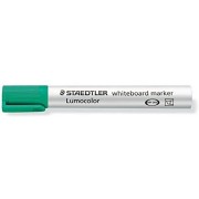 Staedtler Lumocolor 351 Marcador para Pizarra Blanca - Punta Biselada 2 - 5mm Aprox - Secado Rapido - Color Verde