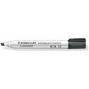 Staedtler Lumocolor 351 Marcador para Pizarra Blanca - Punta Biselada 2 - 5mm Aprox - Secado Rapido - Color Negro