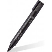 Staedtler Lumocolor 352 Rotulador Permanente - Punta Redonda - Trazo 2mm Aprox - Capuchon con Clip - Secado Rapido - Color Negro