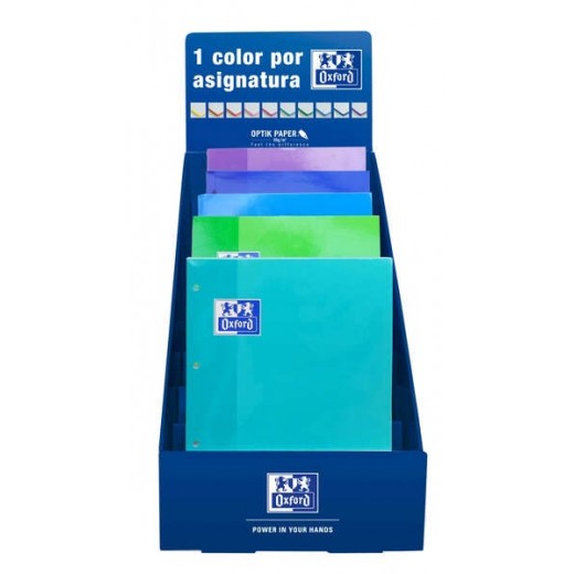 Oxford School Recambio Color1 - Encolado 5x5 - Colores Frios - Ideal para Estudiantes