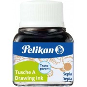 Pelikan Tinta China 523 10ml N.15 - 10ml - Tinta de Alta Calidad - Ideal para Dibujo y Caligrafia - Color Sepia