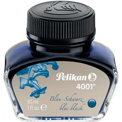 Pelikan Tinta 4001 No.78 - Frasco 30ml - Asegura el Perfecto Funcionamiento de la Estilografica - Color Azul/Negro