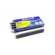 Pelikan 4001 GTP/5 Pack de 5 Cartuchos Largos - Tinta de Alta Calidad - Compatible con Plumas Estilograficas - Color Azul Real