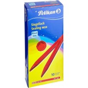 Pelikan Lacre 60/10 para Paquetes - Ideal para Sellar Paquetes de Forma Segura - Color Rojo