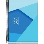 Dohe Tamgram Agenda Escolar Espiral A5 - Dia Pagina - Papel 70g/m2 - Cubierta de Carton Plastificado - Color Azul