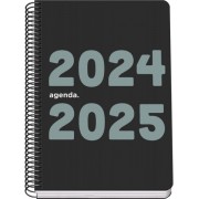 Dohe Memory Agenda Escolar Espiral A5 - Dia Pagina - Papel 70g/m2 - Cubierta de Polipropileno - Color Negro