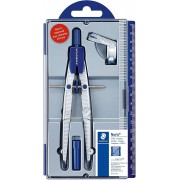 Staedtler Noris 550 01 Compas de Precision - Aguja y Mina Intercambiables - Mecanismo de Ajuste Rapido