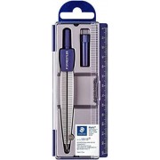 Staedtler Noris 550 Compas Escolar de Precision - Obtusangulo y Aguja Roma a Prueba de Lesiones - Diametro Maximo 300mm