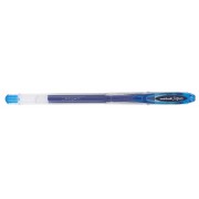 Uni-ball UM-120 Boligrafo de Tinta Gel - Punta de Bola 0.7mm - Tinta Resistente al Agua y Luz - Color Azul Claro