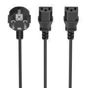 Aisens Cable Alimentacion CPU - CEE7/M-2xC13/H - 1.8m - Color Negro