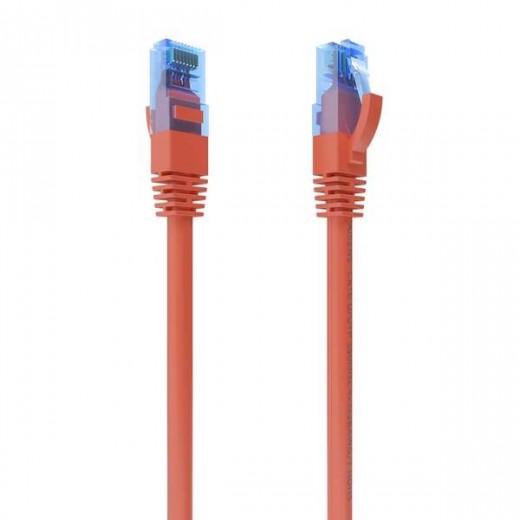 Aisens Cable de Red Latiguillo RJ45 Cat.6 UTP AWG26 CCA - 0.75m - Color Rojo