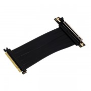 Aisens Cable de Extension Riser PCIe 4.0 x16 Flexible - Blindaje EMI - Longitud 17cm - Color Negro