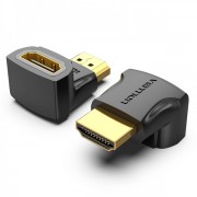 Vention Adaptador HDMI Macho a HDMI Hembra 90º 4K - Color Negro