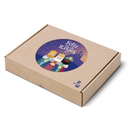 Bismark Caja de Carton Plegable Reyes Magos - Medidas 35x25x6cm