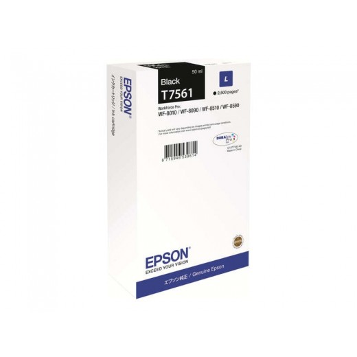 Epson T7561 Negro Cartucho de Tinta Original - C13T756140/C13T75614N