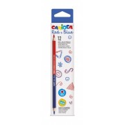 Carioca Pack de 12 Lapices - Cuerpo Lacado Hexagonal - Mina de Ø 3.5mm - Color Azul/Rojo