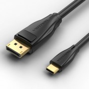 Vention Cable Conversor USB-C Macho a Displayport Macho - 1.5m - Color Negro