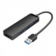 Vention HUB 6 en 1 USB 3.0 - 4xUSB / MicroUSB / PD - 1m - Color Negro