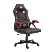 Cromad Serie Nitro Silla Gaming - Altura Regulable con Piston de Gas Clase 2 - Cojin Lumbar - Color Negro/Rojo