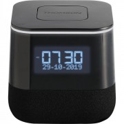 Thomson Radio Reloj Despertador - Pantalla LCD - Doble Alarma - Luz Ajustable - Color Negro