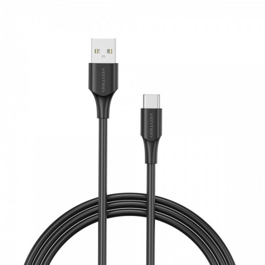 Vention Cable USB-A Macho a USB-C Macho - 1m - 3A - 60W - 480Mbps - Color Negro