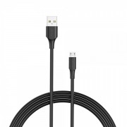 Vention Cable USB 2.0 Macho a MicroUSB Macho - 1m - 3A - 60W - 480Mbps - Color Negro