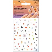 Alpino Pack de Pegatinas para Uñas Halloween - Autoadhesivas - Diseños Terrorificos