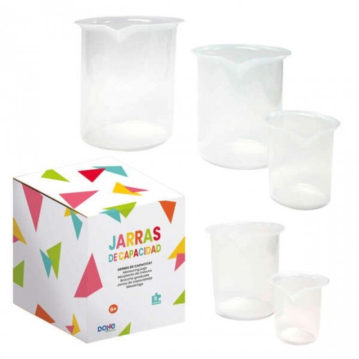 Dohe Juego de Jarras graduadas de Plastico - 1L