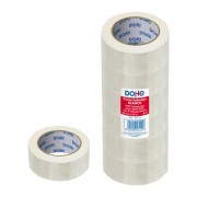 Dohe Precinto de Polipropileno 48mmx66m - Potente Adhesivo - Color Blanco