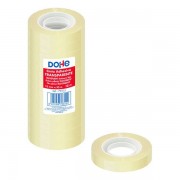 Dohe Pack de 12 Cintas Adhesivas de Polipropileno 12mmx33m - Alta Resistencia y Potente Adhesivo - Transparente