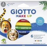 Giotto Make Up Classic Pack con 6 Lapices Cosmeticos - Se Lava con Agua - Dermatologicamente Testado - Colores Clasicos Surtidos