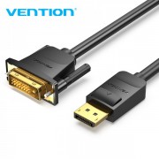 Vention Cable Conversor Displayport Macho a DVI Macho - 1m - Color Negro