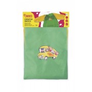 Jovi Delantal Infantil de 5 a 8 Años - Proteccion Contra Manchas - Puños Elasticos - Facil Adaptacion - Color Verde