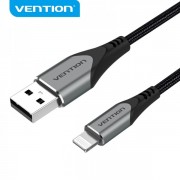 Vention Cable USB-A a Lightning - 2m - 2.4A - 15W - 480Mbps - MFI - Color Gris